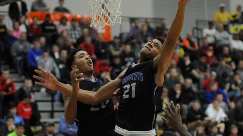 Jerome Hunter of Pickerington North (21) has offers from Dayton, Ohio State and Xavier. MARC PENDLETON / STAFF