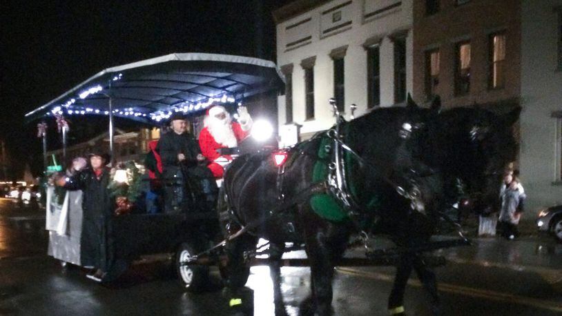 Urbana will usher in the season with the annual Holiday Horse Parade on Friday evening that will feature 80 or more horses and the arrival of Santa among the activities.