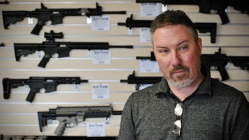 David Becker, owner of The Miami Armory, talks about the new state gun law changes. MARSHALL GORBY\STAFF