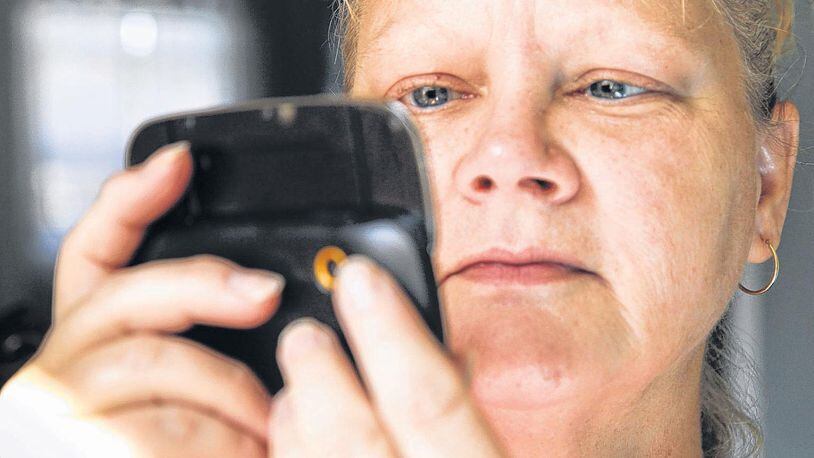 Renee Knapke of Centerville receives two or three spam text messages a week.