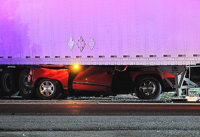 PHOTOS: Fatal accident involving pickup and semi on Dayton-Springfield Road