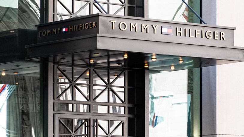 Tommy Hilfiger store on Fifth Avenue in New York City. The clothing designer is offering smart clothing that will track the wearer's use of the items. The line is called Xplore. (Photo by Michael Brochstein/SOPA Images/LightRocket via Getty Images)