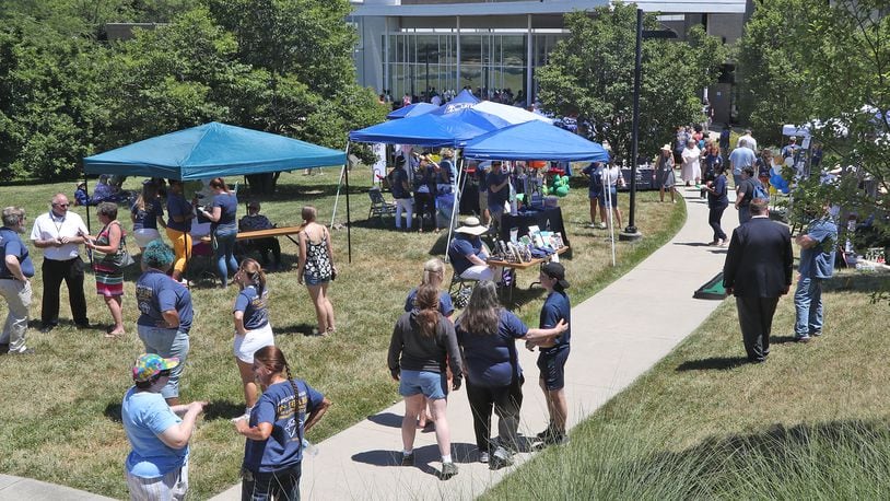 Clark State College is embracing a new theme this year as they will welcome students back to campus with the start of fall semester on Monday. Here, the college hosted a special event in June to celebrate 60 years of student and community success. BILL LACKEY/STAFF