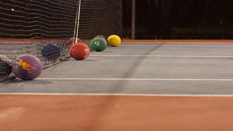 File photo of dodgeball game preparations (Flickr/Kevin N. Murphy)