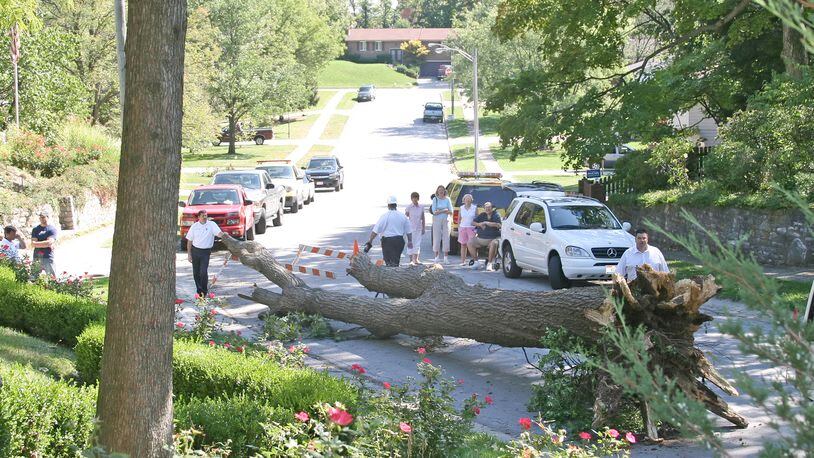 More than one million people in Ohio lost power during a wind storm in September 2009 that was a leftover of Hurricane Ike. The storm hit Ohio and the northern Miami Valley hard. FILE