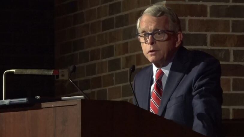 Gov. Mike DeWine spoke at the Ohio Narcotics Intelligence Center's Law Enforcement Drug Summit on Thursday, June 22, 2023, and discussed plans to support local law enforcement agencies in drug investigations.