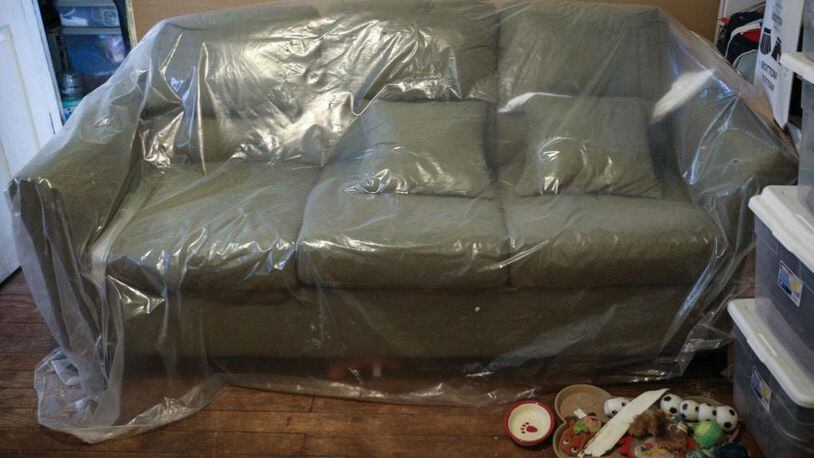 A Tennessee man tried to hide from police by burrowing into a couch.