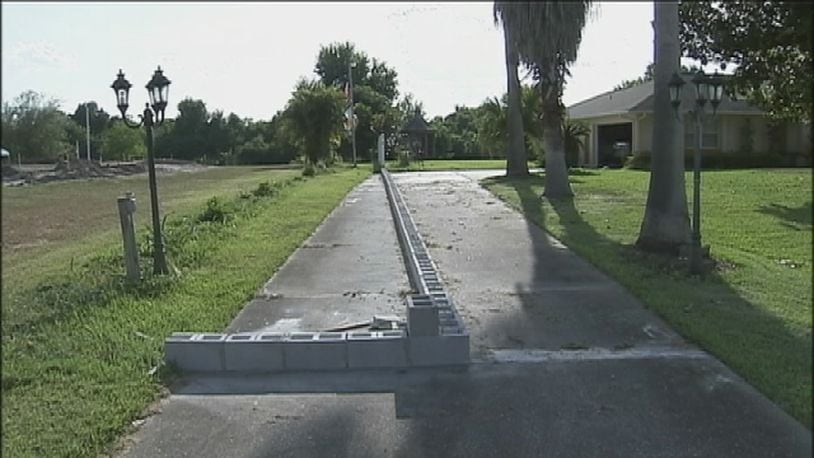 An Osceola County man came home to find a neighbor had taken away half of his driveway, in a property-line dispute