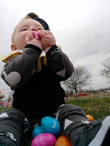 Miami Valley viewers enjoy the spoils of Easter egg hunts (User submitted photo).
