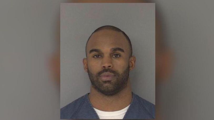 Phillip Kenwood Sam II, known as P.K. Sam, is seen here in a mug shot last weekend. He was a member of the champion 2004 New England Patriots team.