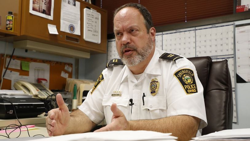 Springfield Police Chief Lee Graf said that the Springfield Police Division hosted a Facebook Live session last week in order to explain the police hiring process. Bill Lackey/Staff