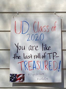 PHOTOS: Signs show UD community support for essential workers