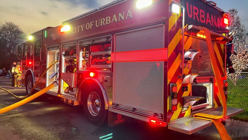 Urbana Fire Division at a fire on Beech Street and South Edgewood Avenue. Contributed