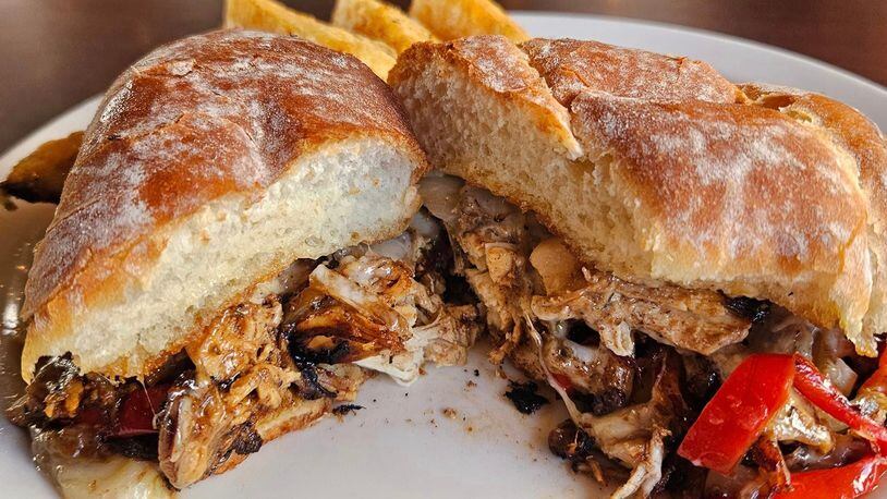 Calypso Grill and Smokehouse is located at 1535 Xenia Ave. in Yellow Springs. Pictures is the Jerk Chicken Cheesesteak (FACEBOOK PHOTO).