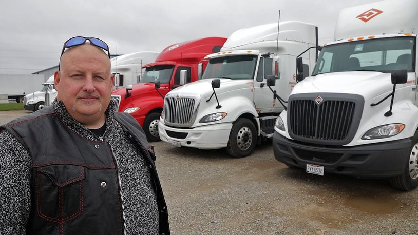 Dale Briggs, president of Imperial Express, Inc., talks about the need for more truck drivers. BILL LACKEY/STAFF