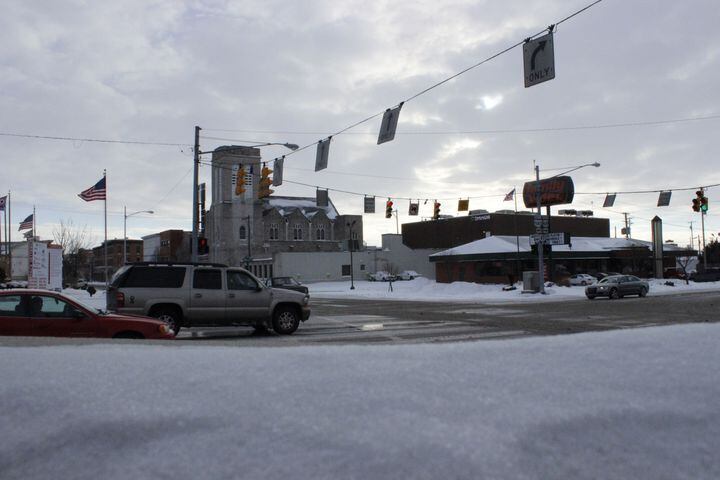 Snowy day in Logan County