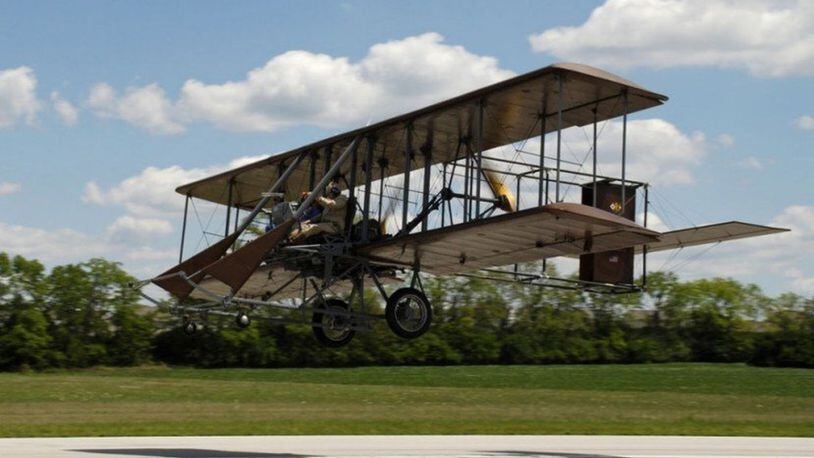 The son of Neil Armstrong will take the 5,000 flight of a replica of the Wright brothers first production airplane. CONTRIBUTED