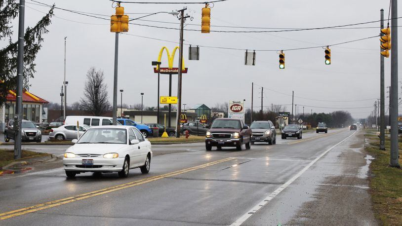 This section of Dayton Springfield Road will see a $5.7 million dollar upgrade starting in May. The upgrades will include new traffic lights, widened lanes and speed feedback stations. Jeff Guerini/Staff