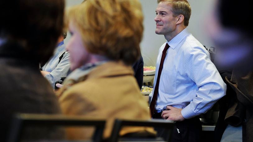 U.S. Rep. Jim Jordan, R-Urbana, pictured in a 2016 file photo, said he had no knowledge of alleged abuse decades ago while he coached on the Ohio State University wrestling team. NICK GRAHAM/STAFF