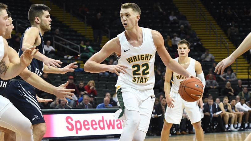Wright State’s Parker Ernsthausen against North Florida earlier this season. Keith Cole/CONTRIBUTED